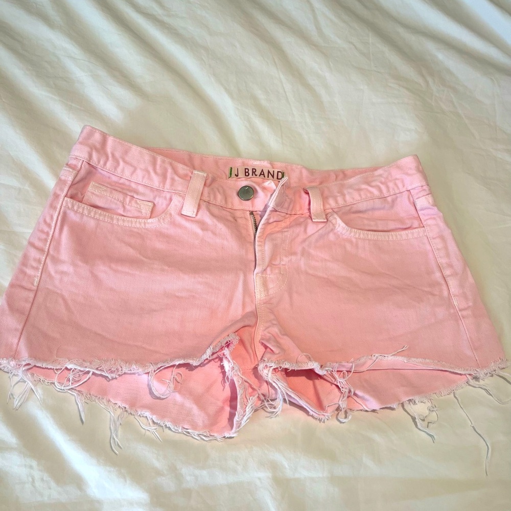 J Brand Women's Pink Denim Shorts Sz 26